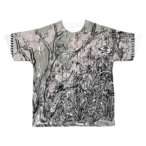ヘンナコの森 All-Over Print T-Shirt