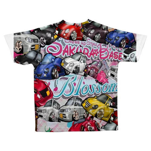 サクラベースと愉快な仲間たち All-Over Print T-Shirt