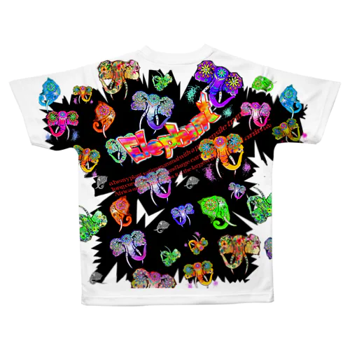 ポップエレファントイラスト All-Over Print T-Shirt