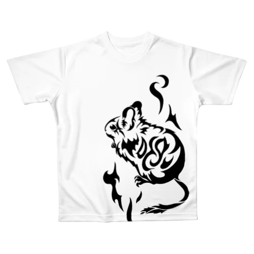 ファイヤーデグー All-Over Print T-Shirt