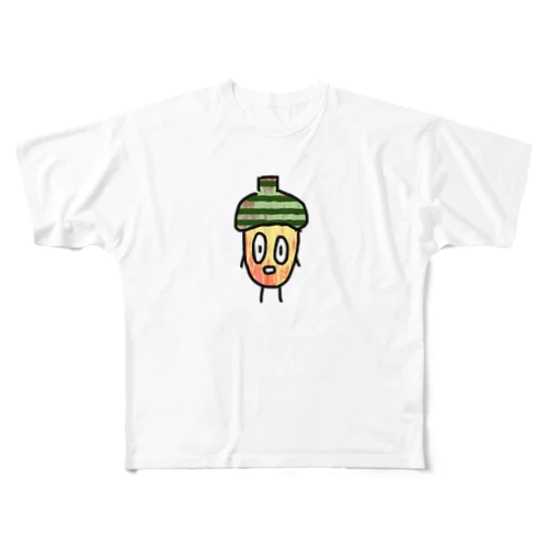 どんぐる君 All-Over Print T-Shirt