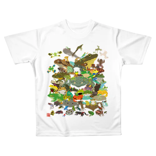 蛙９９ All-Over Print T-Shirt