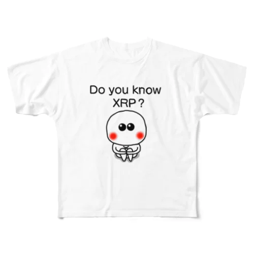 XRPくん　体育すわり All-Over Print T-Shirt
