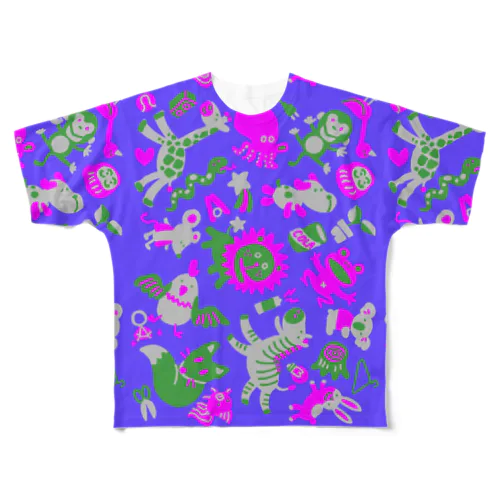サイケ All-Over Print T-Shirt
