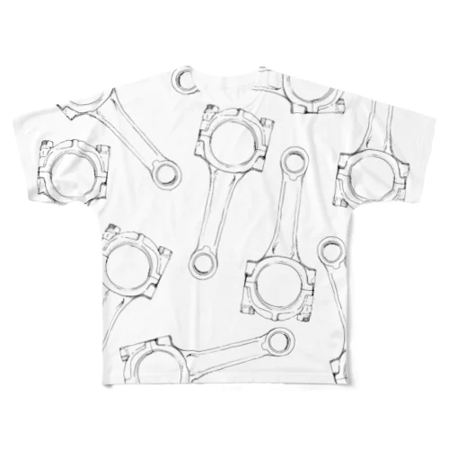 Connecting Rod(BK) All-Over Print T-Shirt