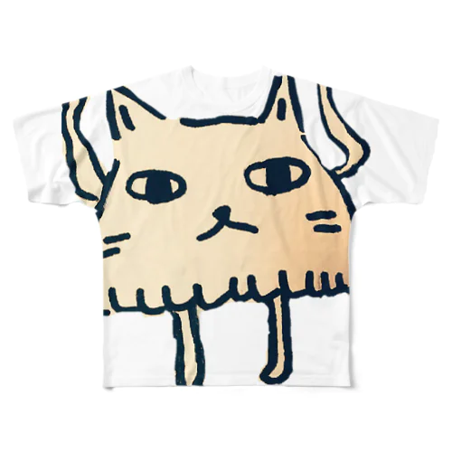 ネコになりたい(全身) All-Over Print T-Shirt