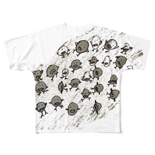 たくさんのひよこ？ All-Over Print T-Shirt