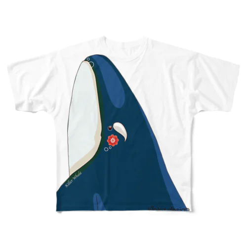 シャチのスパイホップ Type C All-Over Print T-Shirt