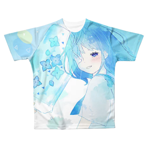 氷菓子と女の子 All-Over Print T-Shirt