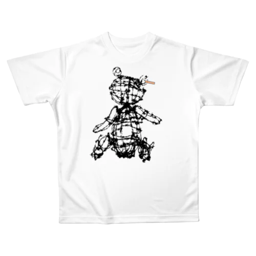 抱っこしてちょ All-Over Print T-Shirt
