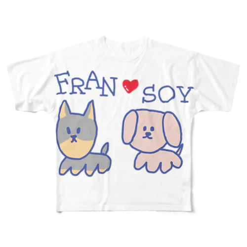 FRAN❤️SOY All-Over Print T-Shirt