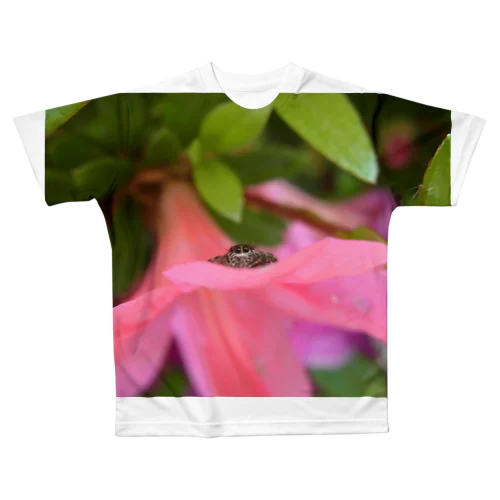 ツツジでにらめっこ All-Over Print T-Shirt
