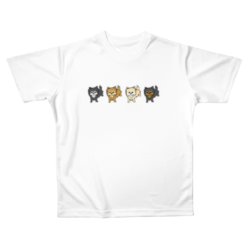ロングチワワ4匹セット All-Over Print T-Shirt