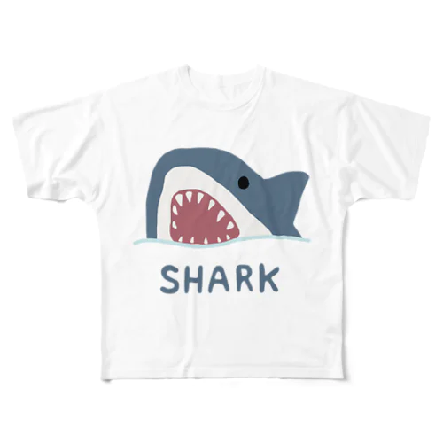 サメ All-Over Print T-Shirt