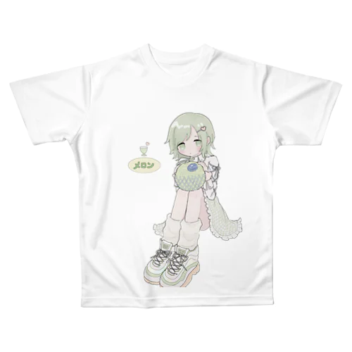 メロンおいしいよ🍈 All-Over Print T-Shirt