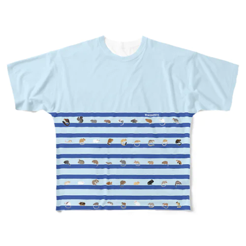 LOVE RODENTS　S / M All-Over Print T-Shirt