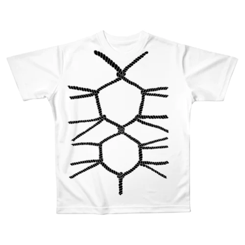 亀甲縛りカッコいいな黒太め All-Over Print T-Shirt