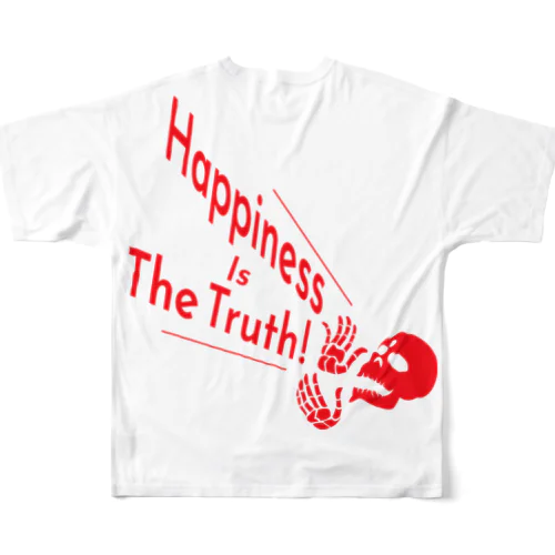 Happiness Is The Truth!（赤） All-Over Print T-Shirt