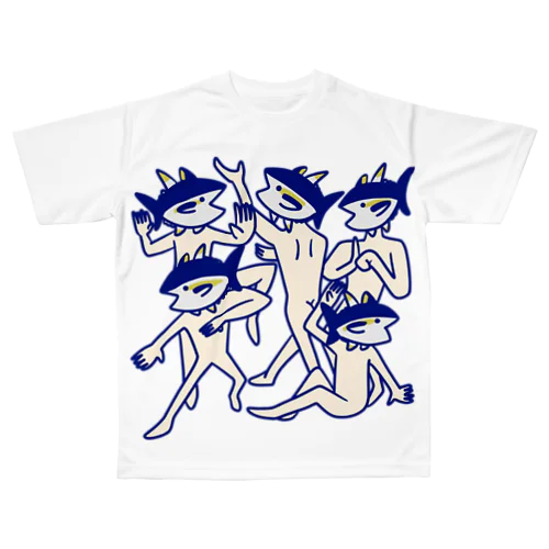 マグロ戦士素体 All-Over Print T-Shirt