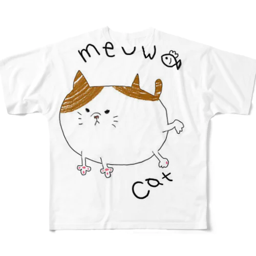 にゃお All-Over Print T-Shirt
