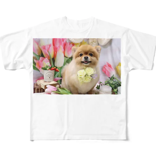 あたち、ポンジュ All-Over Print T-Shirt