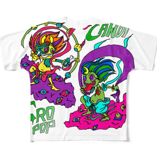 暴風神暴雷神 All-Over Print T-Shirt