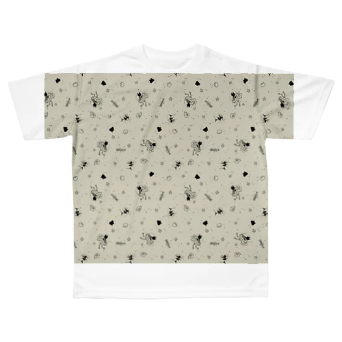 Kuro&Charlie All-Over Print T-Shirt