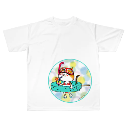みっけの夏休み(水玉vr.) All-Over Print T-Shirt
