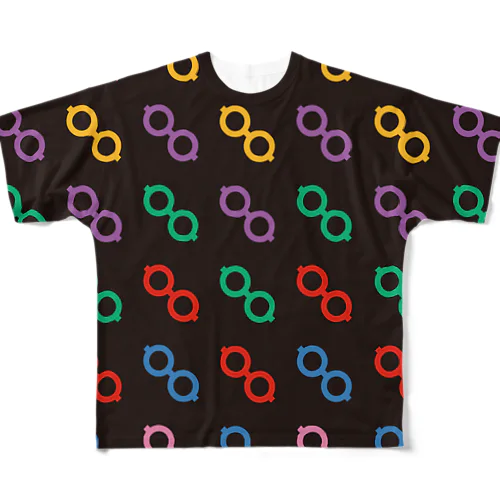 眼鏡シリーズ All-Over Print T-Shirt