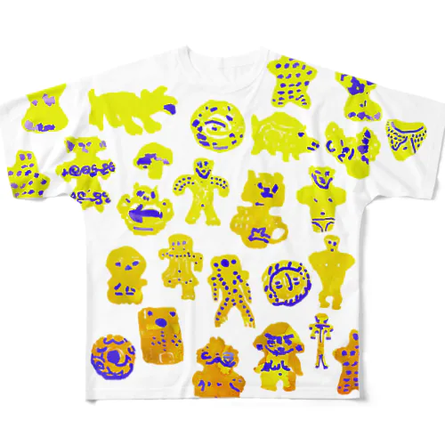 縄文B All-Over Print T-Shirt