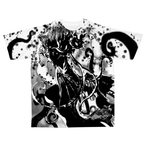 クティーラ（黒） All-Over Print T-Shirt