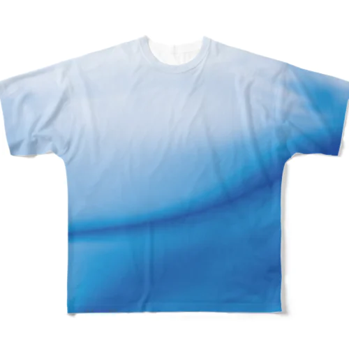 青水 All-Over Print T-Shirt