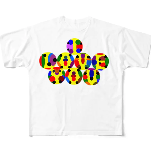 〇文字『I Love you h.t.』 All-Over Print T-Shirt