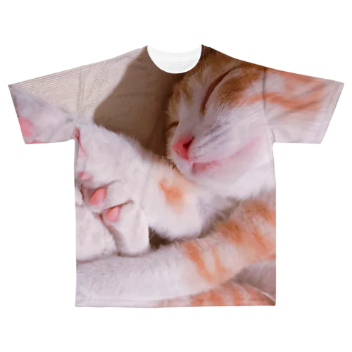 ねこ All-Over Print T-Shirt