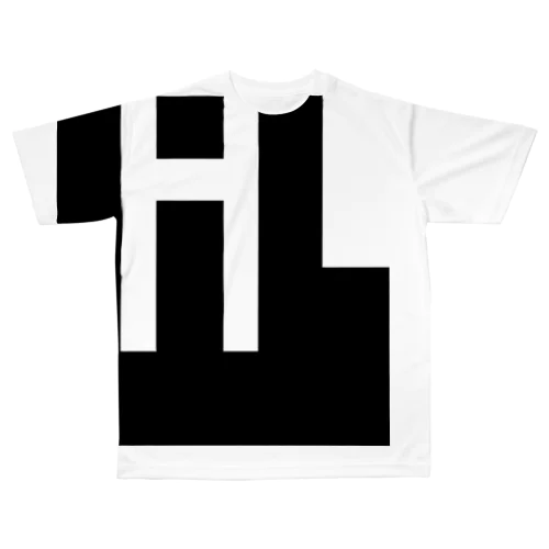 Libra products. Black / White All-Over Print T-Shirt