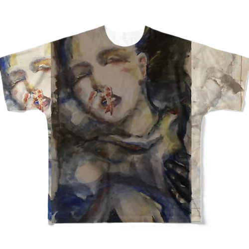 寝顔シリーズ All-Over Print T-Shirt