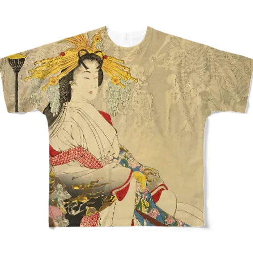 地獄太夫悟道 All-Over Print T-Shirt