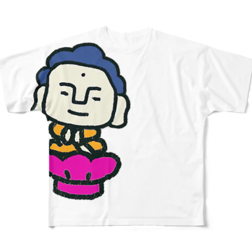 プリティブッダ All-Over Print T-Shirt