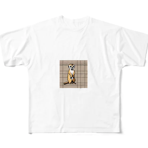 ドット絵ミーアキャット All-Over Print T-Shirt