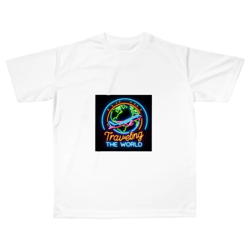ネオンの輝き☆世界旅行 All-Over Print T-Shirt