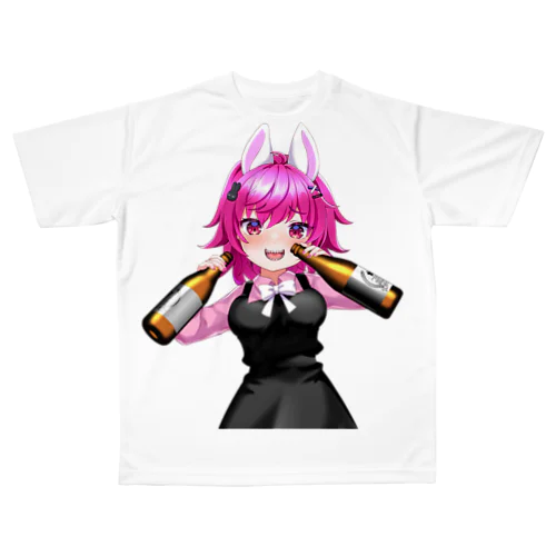 酒好き吐き子 All-Over Print T-Shirt