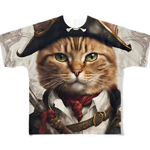 猫海賊団シリーズ★ジャック船長 All-Over Print T-Shirt
