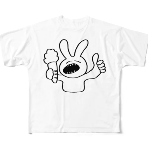 ぐっどうさぎ All-Over Print T-Shirt
