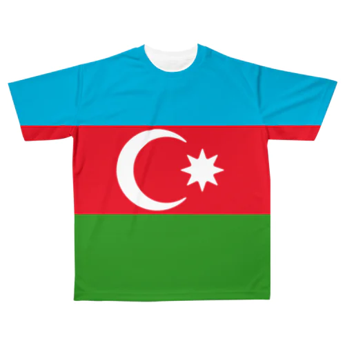 アゼルバイジャンの国旗 All-Over Print T-Shirt