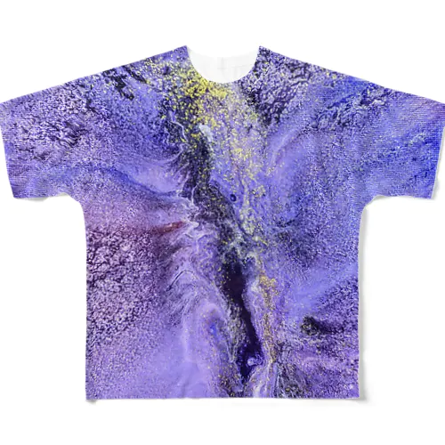 フルイドアートグッズ　金箔次元 All-Over Print T-Shirt