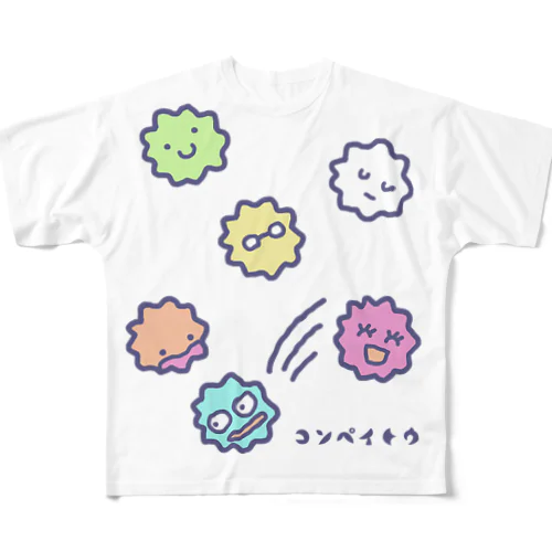 🌟コンペイトウの流れ星💫 All-Over Print T-Shirt