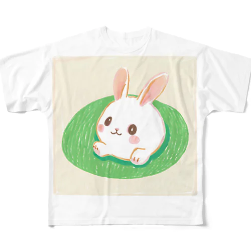 ウサギもちはいかが？ All-Over Print T-Shirt
