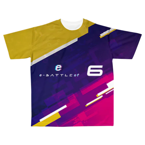 【背番号6】バトオフユニフォーム All-Over Print T-Shirt