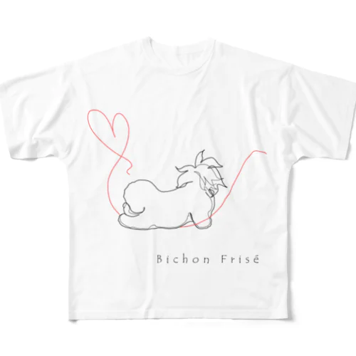 Bichon Blanc ⭐︎ design A All-Over Print T-Shirt