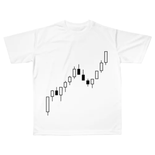 ローソク足チャートTシャツ All-Over Print T-Shirt